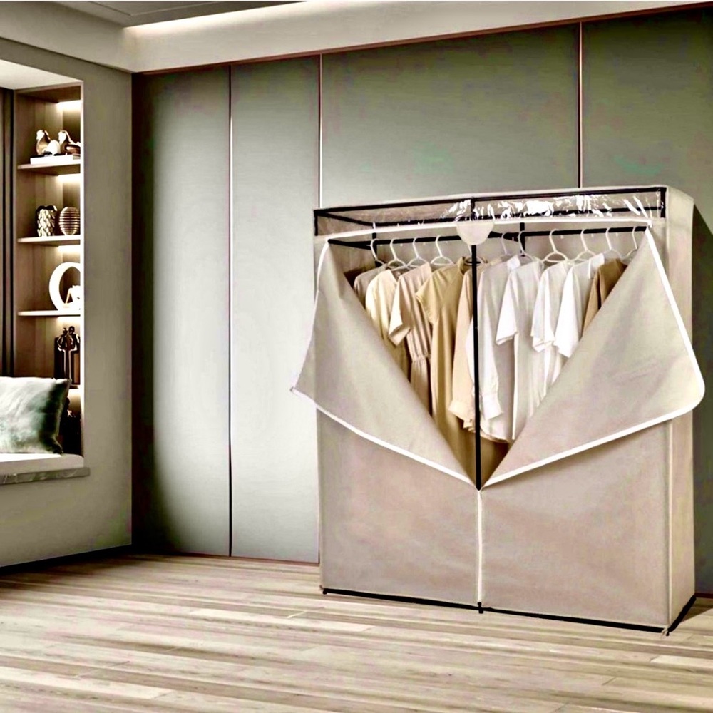 Mainstays Single Steel Tier Zippered Extra Wide Clothes Closet
